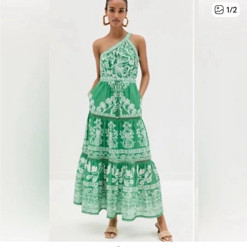 FARM Rio Purple Dress with White Floral Pattern